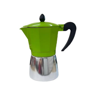 CAFETERA ALUMINIO 6 CUP COLORES